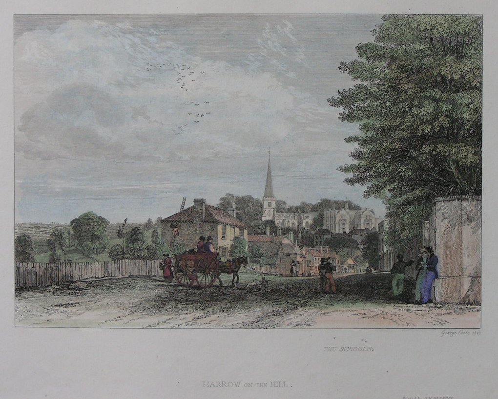 Print - The Schools Harrow on the Hill - Cooke